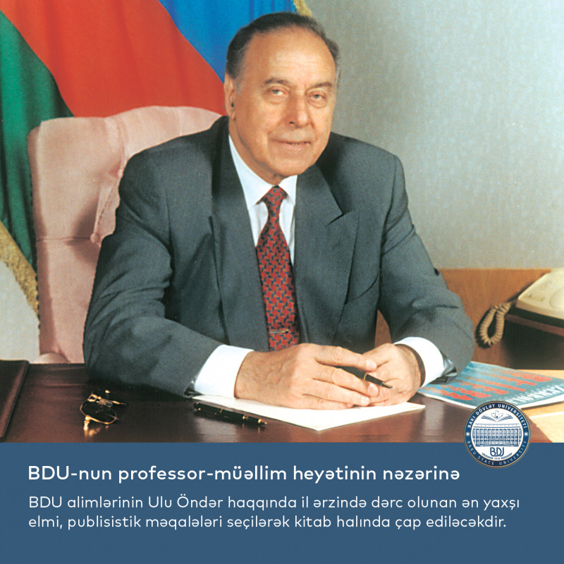 BDU-nun professor-müəllim heyətinin nəzərinə